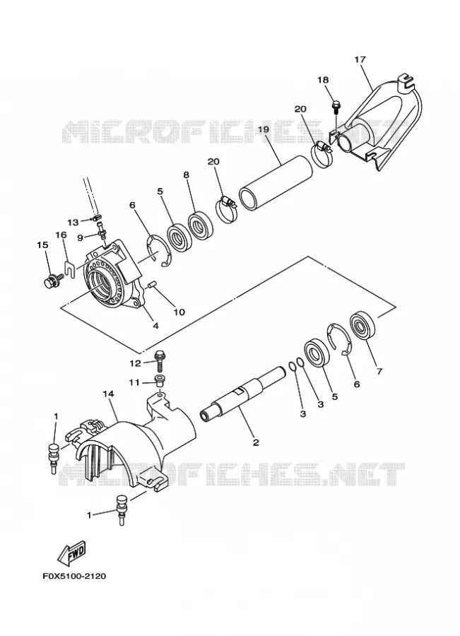 JET UNIT 2 Yamaha WAVERUNNER 1200 2002 ENGINE  ENG FOR GP1200