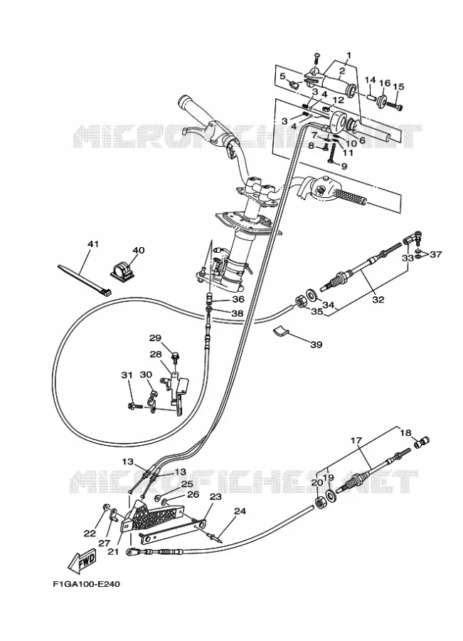 KABEL Yamaha WAVERUNNER 1300 2008 JET  GP1300-G