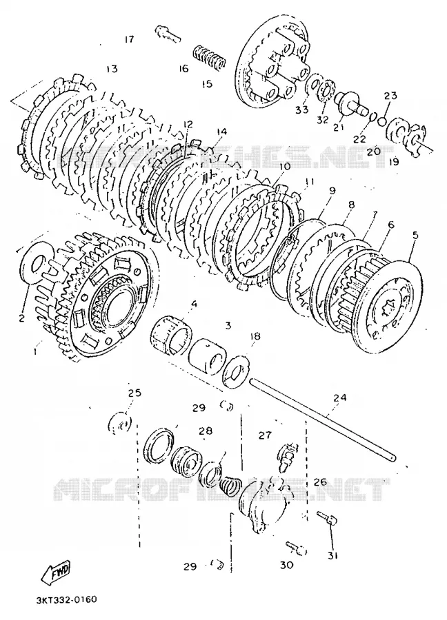 STARTMOTOR KOPPELINGS Yamaha MOTO 750 1991 FZ  FZ750