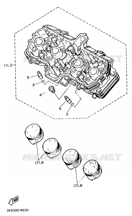 ALTERNATIEF MOTOR  Yamaha MOTO 750 1991 FZ  FZ750