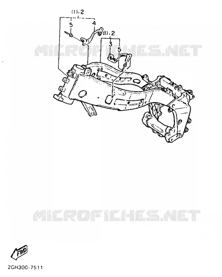 OPTIONELE ONDERDELEN - CHASSIS Yamaha MOTO 1000 1987 FZR  FZR1000
