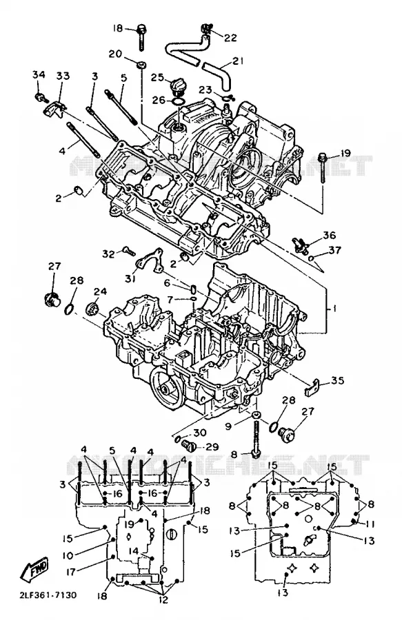 CARTERDELEN Yamaha MOTO 1000 1987 FZR  FZR1000