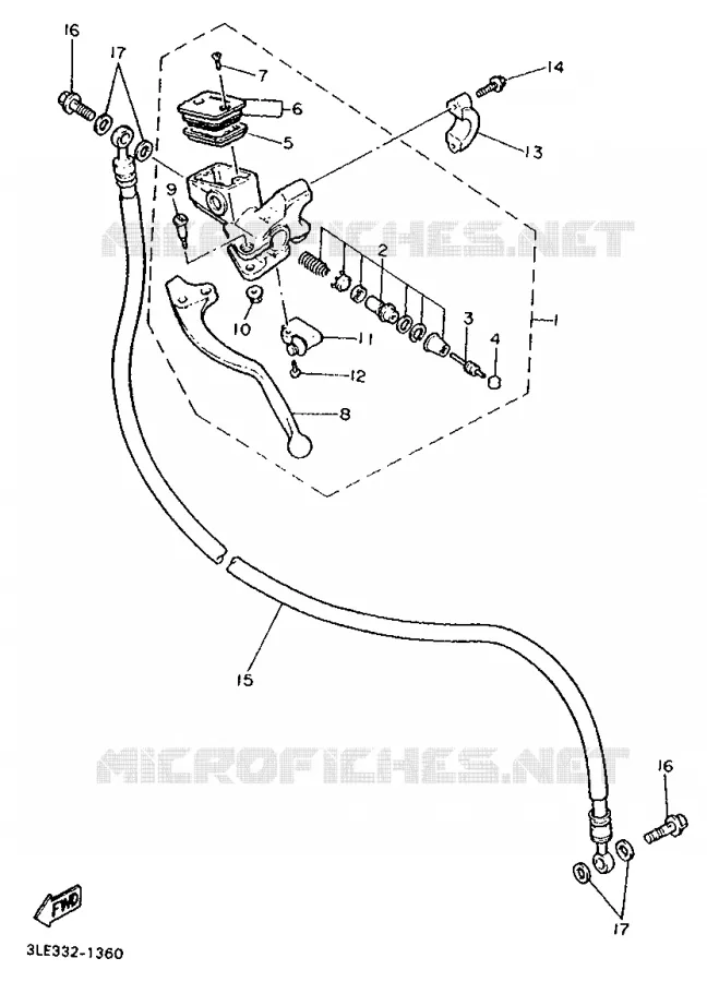 POMP VOOR 2 Yamaha MOTO 1000 1991 FZR  FZR1000