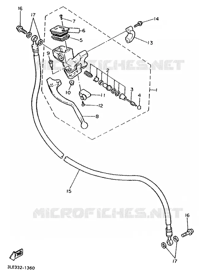 POMP VOOR 2 Yamaha MOTO 1000 1993 FZR  FZR1000