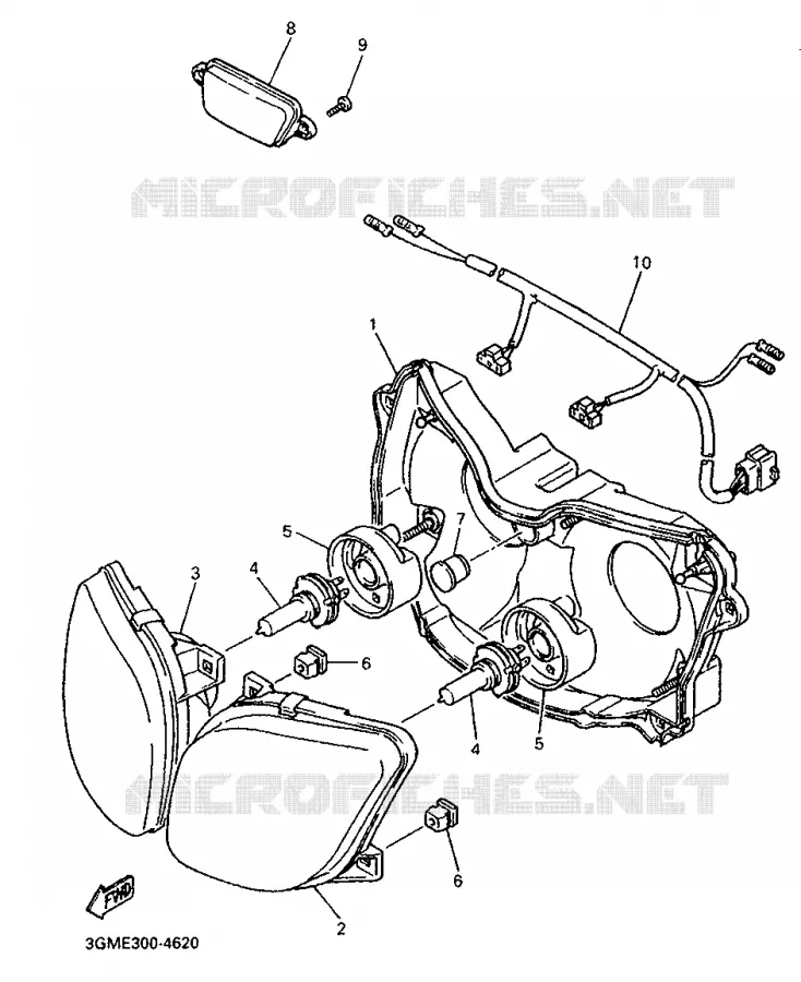 ALTERNATIEF INLAAT / TELLER Yamaha MOTO 1000 1994 FZR  FZR1000