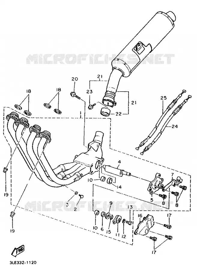 UITLAAT Yamaha MOTO 1000 1994 FZR  FZR1000F