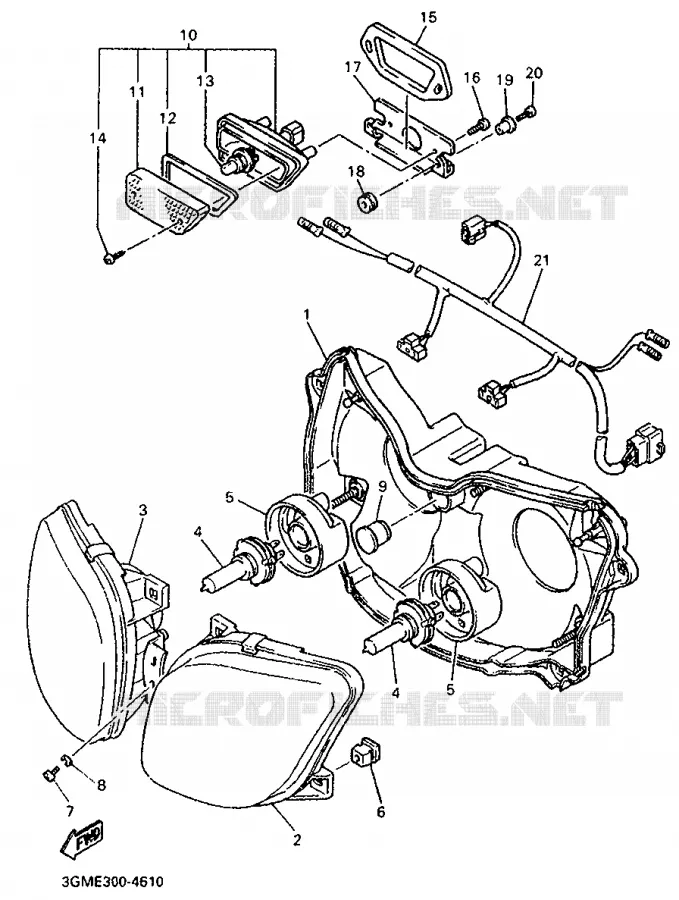ALTERNATIEF INLAAT / TELLER Yamaha MOTO 1000 1994 FZR  FZR1000F