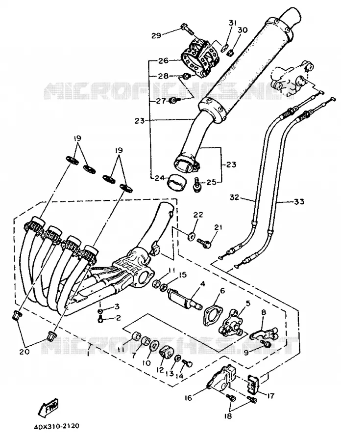 UITLAAT Yamaha MOTO 400 1992 FZR  FZR400RR