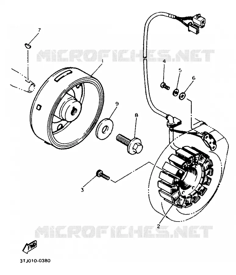 DYNAMO Yamaha MOTO 400 1992 FZR  FZR400RR
