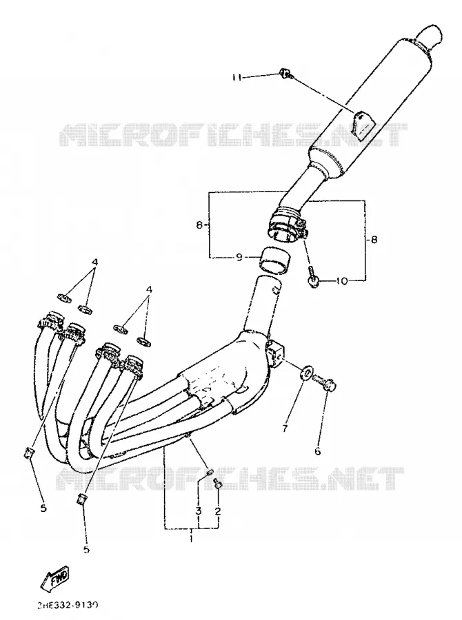 UITLAAT Yamaha MOTO 600 1989 FZR  FZR600