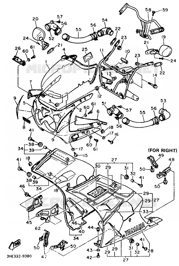 KAP 1 Yamaha MOTO 600 1989 FZR  FZR600