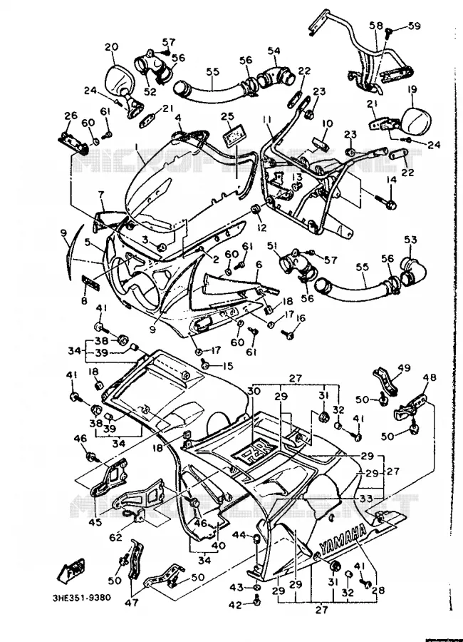 KAP 1 Yamaha MOTO 600 1989 FZR  FZR600