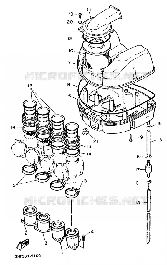 INLAAT Yamaha MOTO 600 1990 FZR  FZR600