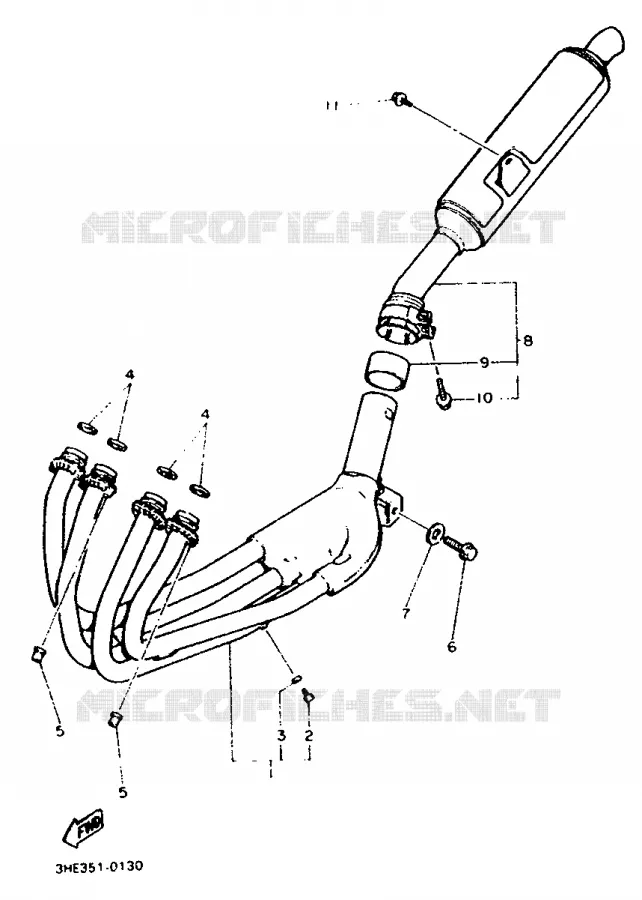 UITLAAT Yamaha MOTO 600 1991 FZR  FZR600