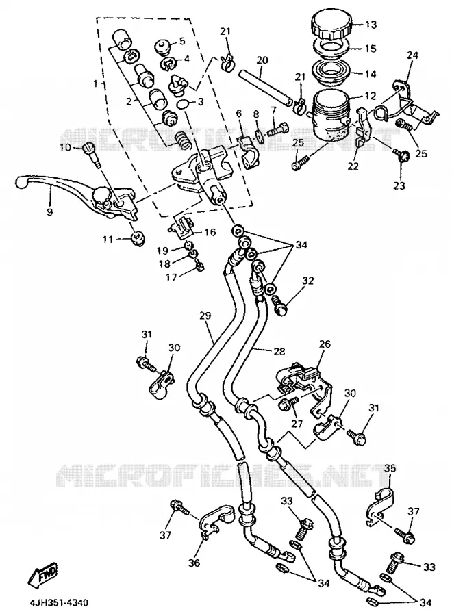 POMP VOOR Yamaha MOTO 600 1995 FZR  FZR600R