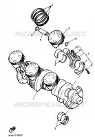 KRUKAS / ZUIGER voor Yamaha FZR750R 1989