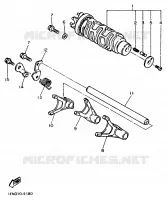 SCHAKELWALS voor Yamaha FZR750R 1989