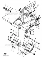 ACHTERBRUG voor Yamaha FZR750R 1989
