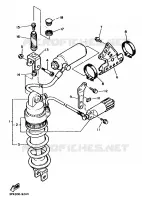 ACHTER SCHOKBREKER voor Yamaha FZR750R 1989