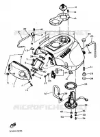 BENZINE TANK voor Yamaha FZR750R 1989
