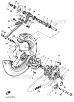 ACHTERWIEL voor Yamaha FZR750R 1989