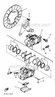REMKLAUW ACHTER voor Yamaha FZR750R 1989