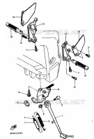 STANDAARD / VOETSTEUN voor Yamaha FZR750R 1989