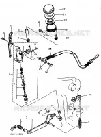 REMPOMP ACHTER voor Yamaha FZR750R 1989