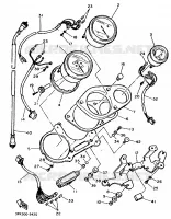 TELLERSET voor Yamaha FZR750R 1989
