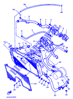 RADIATEUR / SLANG voor Yamaha FZR750R 1989