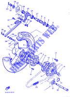ACHTERWIEL voor Yamaha FZR750R 1989