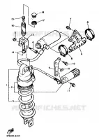 ACHTER SCHOKBREKER voor Yamaha FZR750R 1989