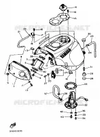 BENZINE TANK voor Yamaha FZR750R 1989