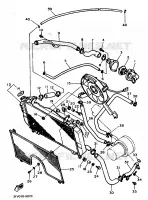 RADIATEUR / SLANG voor Yamaha FZR750RW 1989