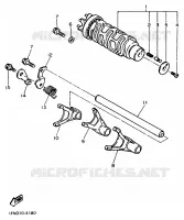 SCHAKELWALS voor Yamaha FZR750RW 1989