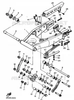 ACHTERBRUG voor Yamaha FZR750RW 1989