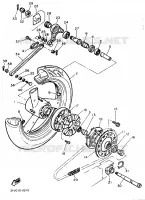 ACHTERWIEL voor Yamaha FZR750RW 1989