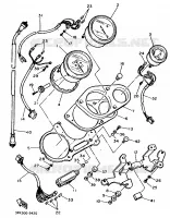 TELLERSET voor Yamaha FZR750RW 1989