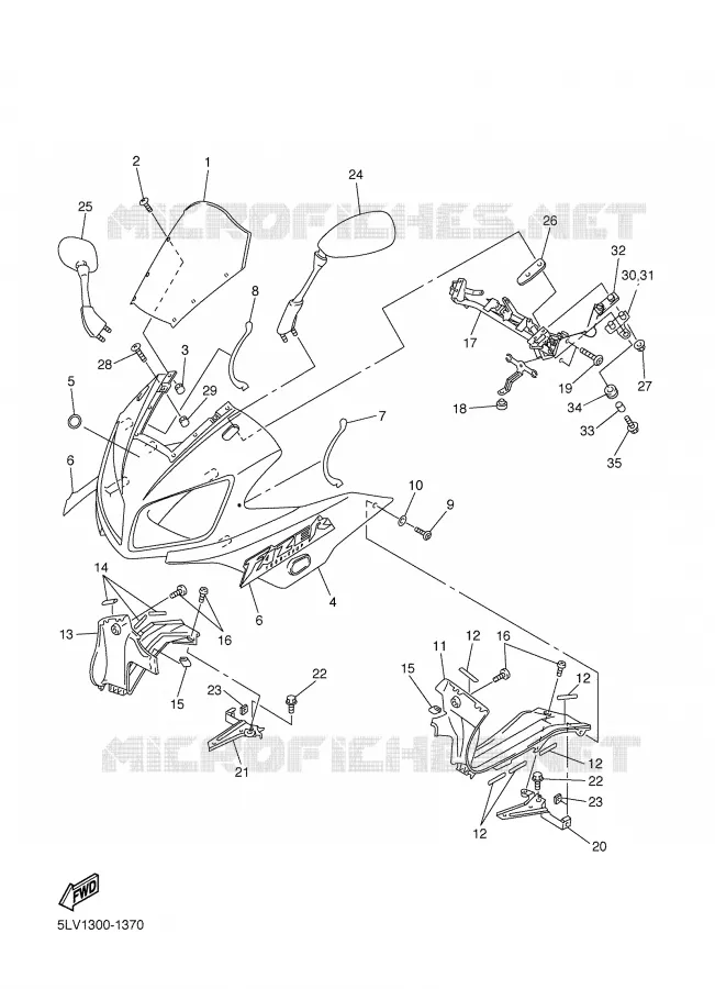 KAP 1 Yamaha MOTO 1000 2001 FAZER  FZS1000