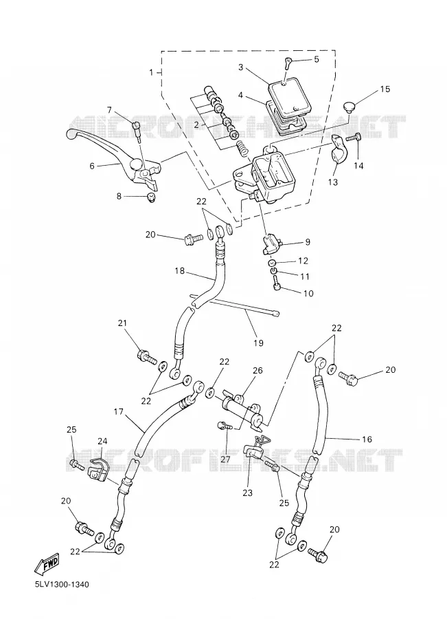 POMP VOOR Yamaha MOTO 1000 2002 FAZER  FZS1000