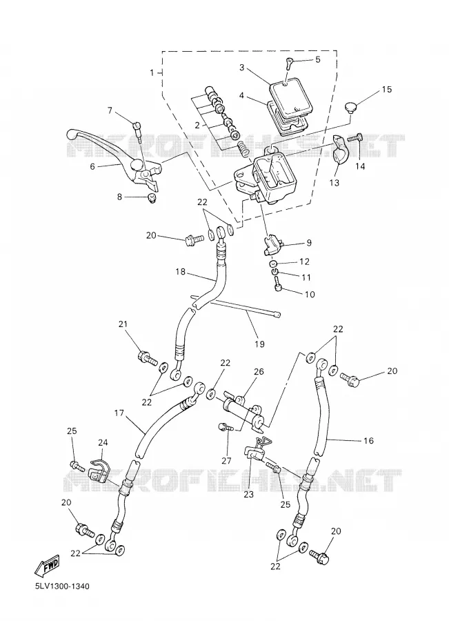 POMP VOOR Yamaha MOTO 1000 2002 FAZER  FZS1000