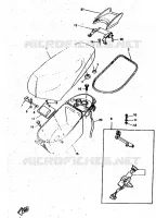 ZADEL / BAGAGE REK voor Yamaha CW50RSP 1998
