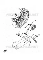 ACHTERWIEL voor Yamaha CW50RSP 1998