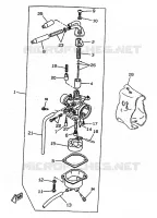 CARBURATEUR  voor Yamaha BOOSTER TRACK 1998