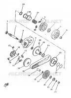 STARTMOTOR KOPPELINGS voor Yamaha BOOSTER TRACK 1998