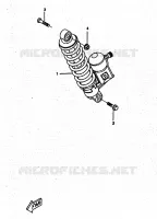 ACHTER SCHOKBREKER voor Yamaha BOOSTER TRACK 1998