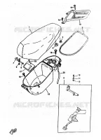 ZADEL / BAGAGE REK voor Yamaha BOOSTER TRACK 1998