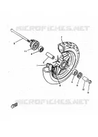 VOORWIEL voor Yamaha BOOSTER TRACK 1998
