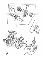 REMKLAUW VOOR voor Yamaha BOOSTER TRACK 1998