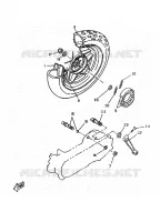 ACHTERWIEL voor Yamaha BOOSTER TRACK 1998
